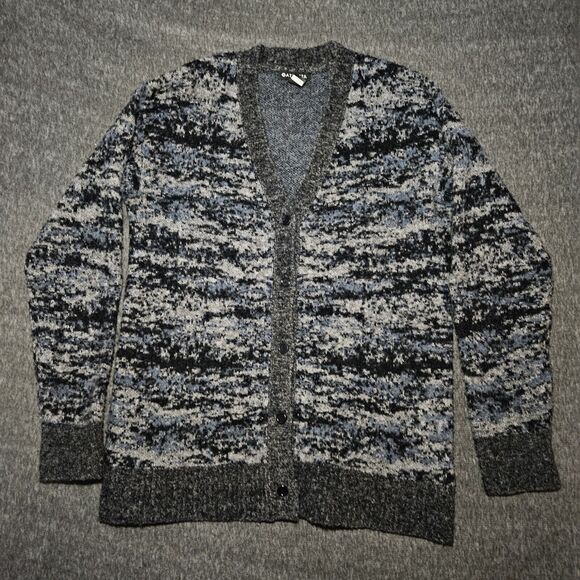 Athleta Textured Westlake Cardigan Merino Wool Blend Grey Blue Size XS - Picture 1 of 6